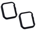 thumbnail image 1 of 2 Pack Compatible for Apple Watch Case 44mm [NO Screen Protector] Series 6 5 4 SE, Hard PC Bumper Case Protective Cover Frame Compatible for iWatch 44mm,original black, 1 of 5