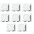 thumbnail image 1 of Cerradura para niños para gabinetes y cajones 8 piezas shaofei blanca, 1 of 5