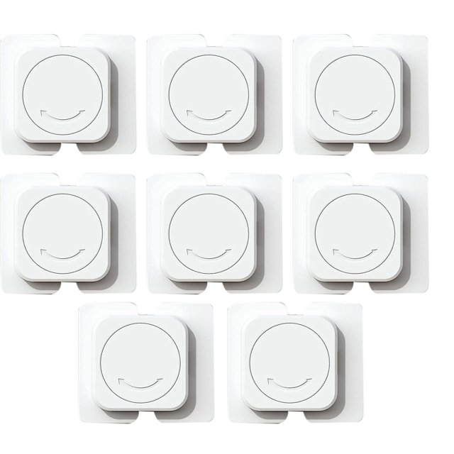Cerradura para niños para gabinetes y cajones 8 piezas shaofei blanca
