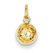 KAZI LUXURY 14k 3-D Soccer Ball Charm