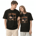 thumbnail image 2 of Las Vegas Nevada Sin City Cool Graphic Tee for Men and Women, Amusing Road Trip Cotton Short Sleeves T-Shirt, 2 of 6