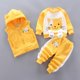 thumbnail image 1 of Conjunto de ropa para bebés y niñas, prendas de vestir con capucha, Tops, pantalones, trajes de 3 piezas, traje cálido para niños pequeños, 1 of 4