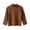 Brown, variant on Girls Mock Neck Long Sleeve Sweatshirts Turtleneck Fleece Sweater Pullover