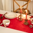 thumbnail image 4 of Home Textile Products Joyfol Day Red Christmas Table Runners Table Runner For Xmas Holiday Winter Festival Kitchen Dining Tabletop Decoration, 4 of 4