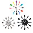 thumbnail image 3 of Kitchen Wall Clock 3D Modern Cutlery Kitchen Spoon Fork Wall Clock Wall Decal Wall Room Home Decoration, 3 of 10