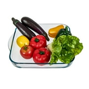 Square Glass Baking Dishes, Ovenware, Casserole, Set of 2