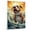American Bulldog, variant on Giant Schnauzer Dog Canvas for Classroom, Home Decor, Fine Art Prints, cute decor, kids bathroom decor
