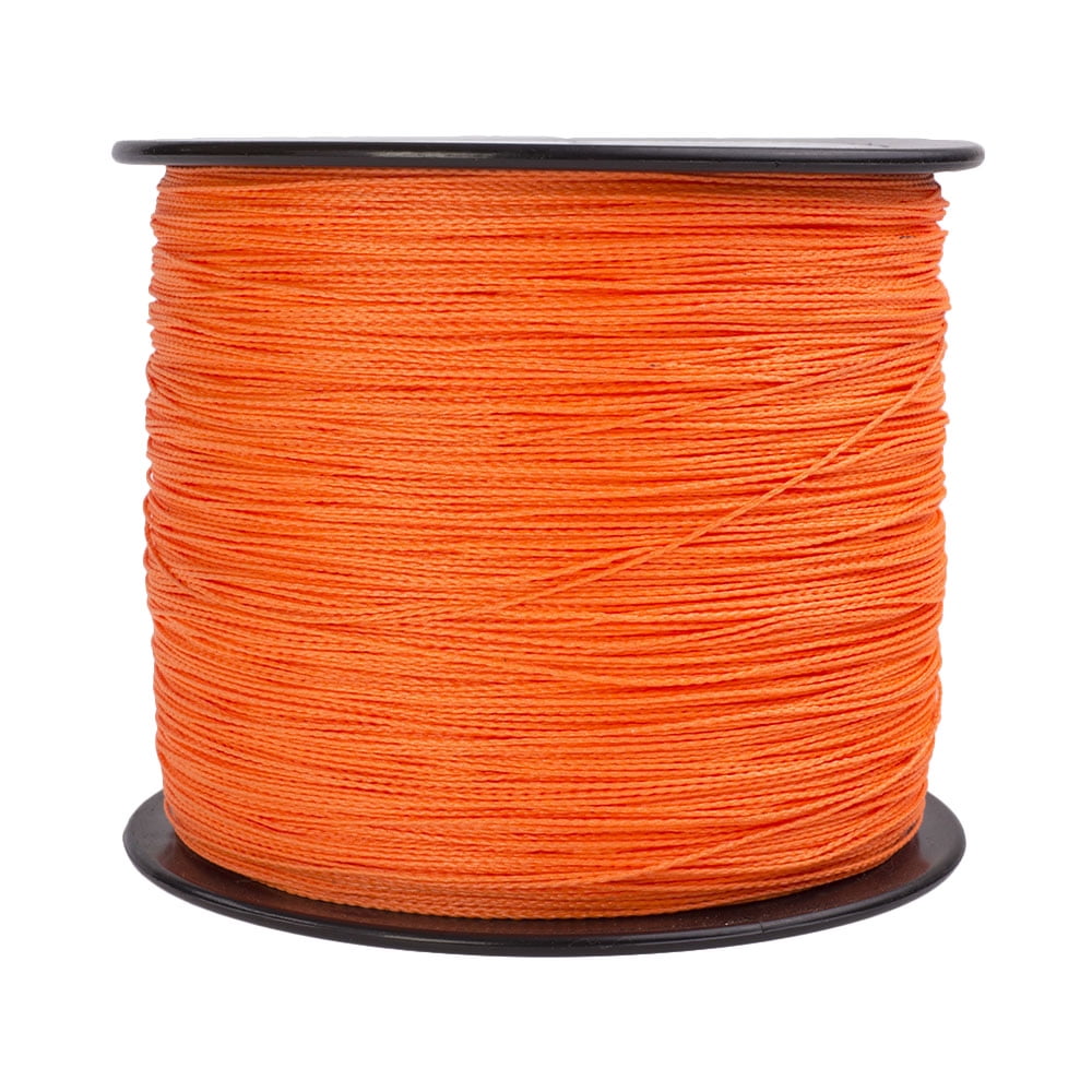 HERCULES Braided Fishing Line 2000m 2187yds 6lbs-100lbs Pe Superline 4 Strands (Orange 100lb/45.4kg 0.55mm)