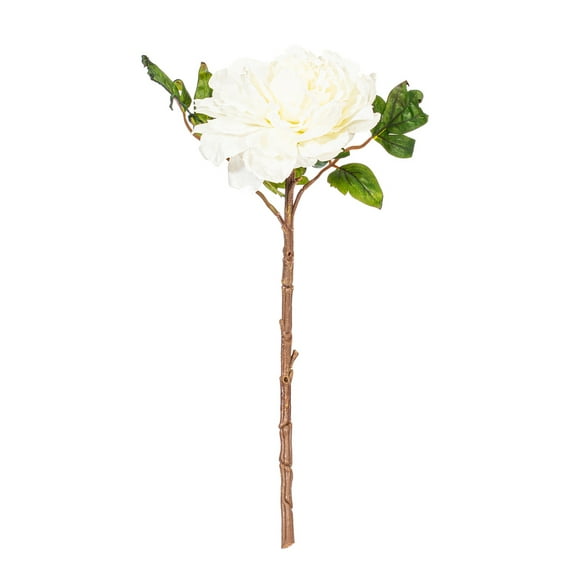 16.5" Cream Real Touch Peony 3/Bag