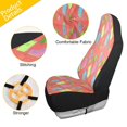 thumbnail image 4 of Back to school supplies pattern(11) Car Seat Cover 2 Piece Set Saddle Blanket Carseat Universal Fit for Vehicle Sedan SUV, 4 of 5
