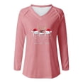 thumbnail image 5 of FDGIU Plus Size Christmas Tops for Women, Funny Xmas Tree Graphic Long Sleeve Tunic, Festive Holiday Tee, 5 of 6