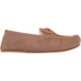 thumbnail image 4 of SNUGRUGS Men's Rubber Sole Suede Sheepskin Moccasin Slippers - Light Brown - US 10, 4 of 7