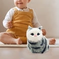 thumbnail image 1 of Cat de juguete de lujo eléctrico, gato interactivo electrónico de gato educativo sentado sentado cola de cola para niños festivales para niños niños, 1 of 8