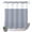 Navy, White, Blue, variant on No Hook Shower Curtain, Grey Vertical Striped Shower Curtains for Bathroom with See Through Top Window, Farmhouse Thin Line Stripes Waterproof & Washable Bath Curtain Long 72"x78"