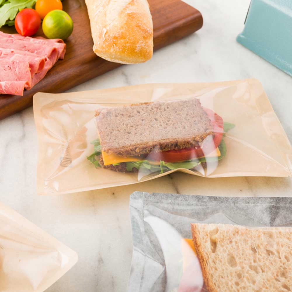 Bag Tek Rectangle Black Plastic Medium Sandwich and Snack Bag - Heat  Sealable - 8 3/4 x 6 1/2 - 100 count box