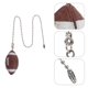 thumbnail image 2 of KAKOWELY 2 piezas de cadena colgante con forma de rugby, lámpara colgante, adorno para lámpara colgante, 2 of 5