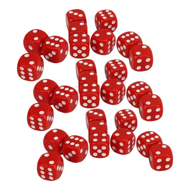 Juego de dados de dos lados, juego de 30 dados, 6 dados de plástico, diseño de clase mundial