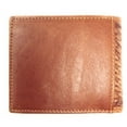 thumbnail image 5 of Western Genuine Woven Leather State Map Cowhide Mens Bifold Short Wallet, 5 of 5