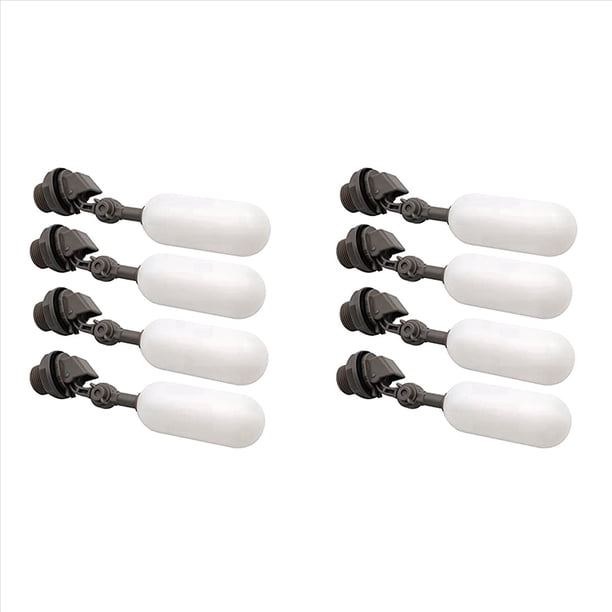 Paquete de 8 VáLvulas de Flotador de Agua de 3/4 Pulgadas con VáLvula de Bola de Flotador de Filtro de Agua de PláStico de Brazo Ajustable para Piscina de Tanque de Agua
