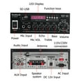 thumbnail image 6 of Sunbuck Bluetooth 5.0 Power Amplifier, Stereo Radio Amp, Music Player, 2 Mic in 1 for Car / Home Use, Black, 6 of 11