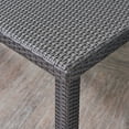 thumbnail image 3 of Luca Outdoor 9 Piece Wicker Square Dining Set, Grey, Silver, 3 of 6