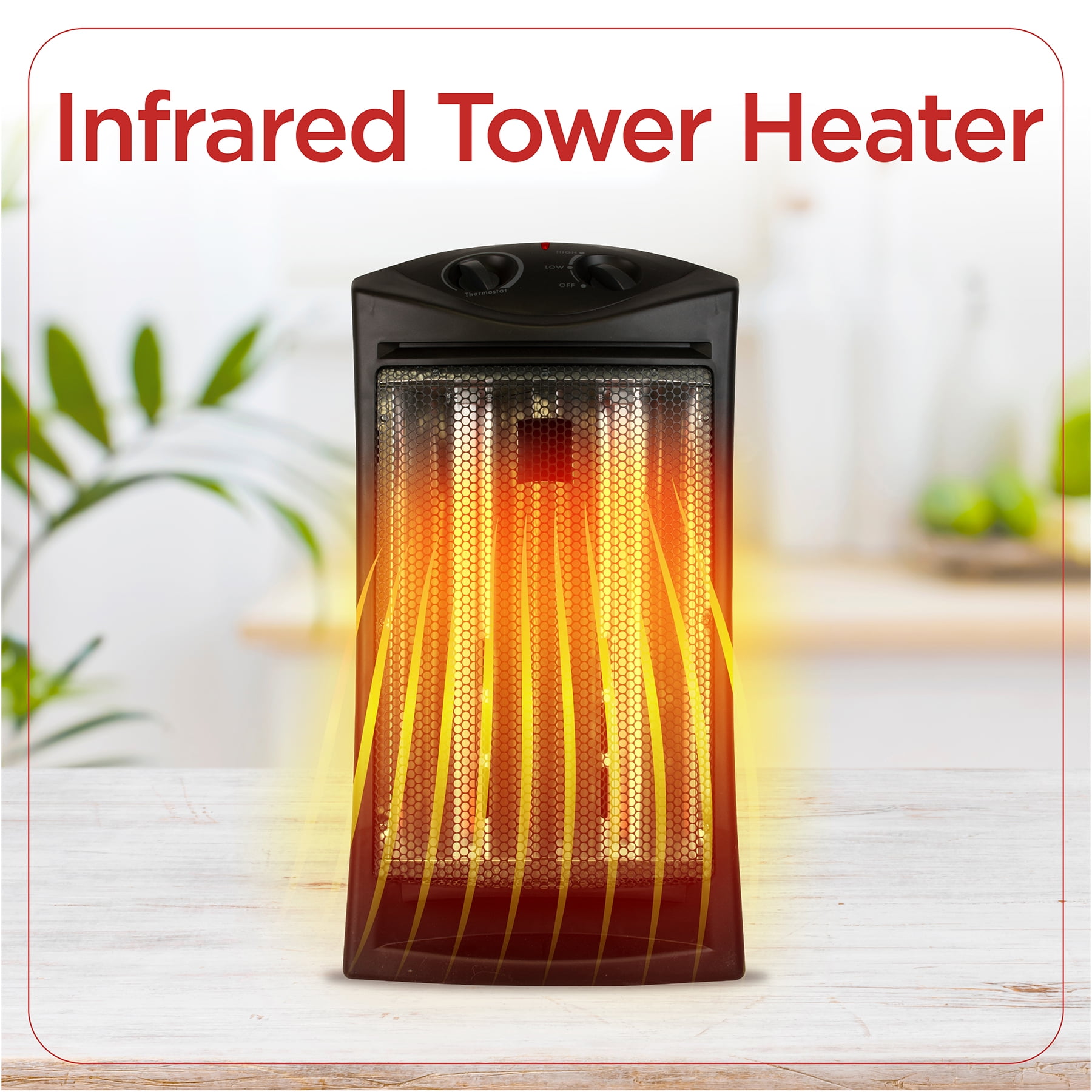 BLACK DECKER Infrared Radiant Quartz 1500W Tower Heater Indoor