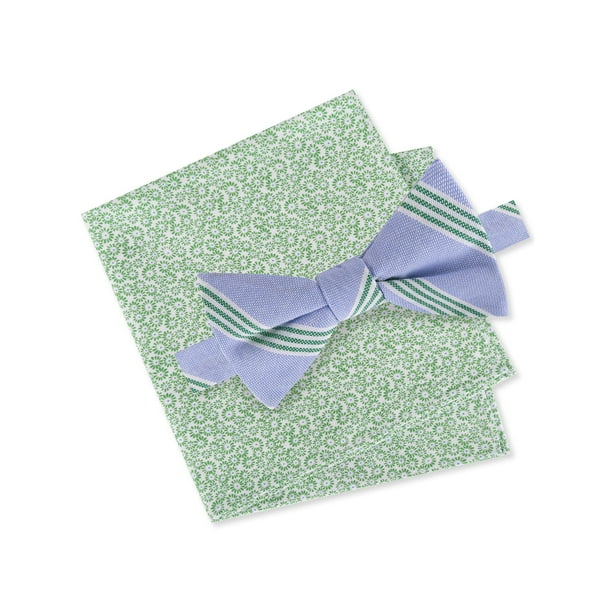 TOMMY HILFIGER Mens Green Floral Polyester Pocket Square Walmart