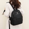 thumbnail image 2 of Stylago Mini Women Backpacks Fashion Ladies Nylon Daypack Lightweight Multiple Zipper Shopping Travel Small Schoolbags Black, 2 of 6