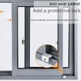 thumbnail image 3 of Cerradura de ventana de aleación de aluminio, protección de seguridad para niños, clip de cerradura de acero inoxidable no perforado, cerradura de cadena, tope de puerta corrediza y ventana, 3 of 5