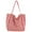 Pinstripe Red, variant on Milageto Women Shoulder Bag Elegant Female Canvas Tote Bag for Summer Vacation Spring Pinstripe Red