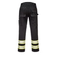 thumbnail image 2 of Portwest F142 Mens High VisTex Iona Plus Work Safety Pants Black, 46, 2 of 4