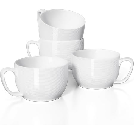 

24 oz soup bowl with handlee coffee cup set
