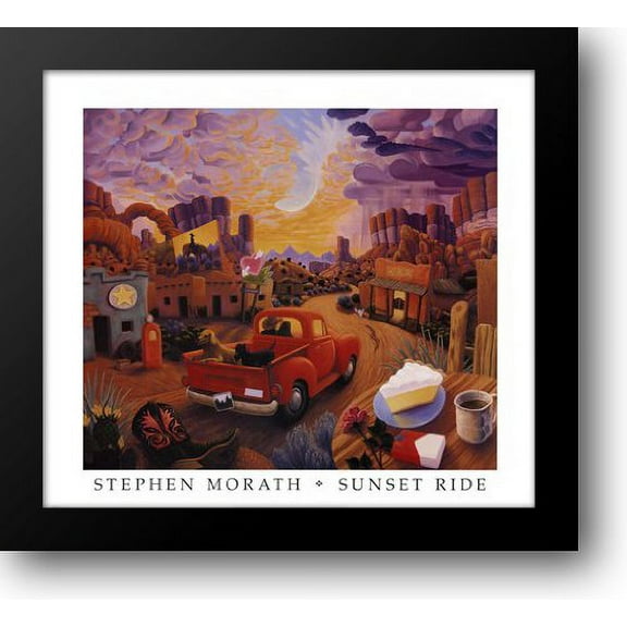 Sunset Ride 34x31 Framed Art Print by Morath, Stephen