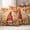 Orange Yellow Brown, variant on Red Gnomes Fall Outdoor Waterproof Pillow Covers, Thanksgiving Pumpkin Maple Eucalyptus Beige Decorative Square Throw Pillowcase Sofa Cushion Sham for Patio/Couch/Chair, 24"x24" 2 Pack