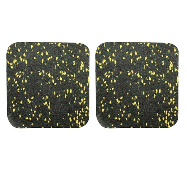 Coussin en Caoutchouc pour Tapis Roulant - Jaune, 10x10x1cm