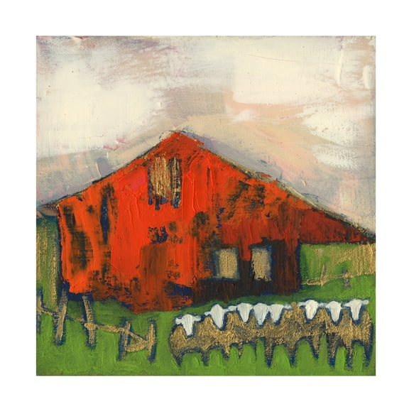 Sue Jachimiec 'Rice Barn' Canvas Art