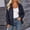 Black hooded color block jacket women a1, variant on Women Hooded Zip Up Jacket Coats Color Block Long Sleeve Loose Fit Outerwear Casual Trendy Fall Spring Outwear, Army Green M