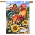 thumbnail image 2 of Briarwood Lane Farmyard Rooster House Flag, 2 of 4