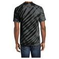 thumbnail image 3 of Yellow Rooster Men's Short Sleeve Tiger Stripe Tie-Dye Cotton T-Shirts Black S, 3 of 6