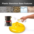 thumbnail image 5 of VIP Crowd Control 1841-4-32 14 in. Flat Base Plastic Stanchions - 32 ft. Chain- Yellow- 4 Piece, 5 of 6