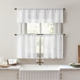 thumbnail image 4 of No. 918 Camille Macrame Lace Trim Sheer Rod Pocket Kitchen Curtains, 52"W x 14"L, 4 of 5