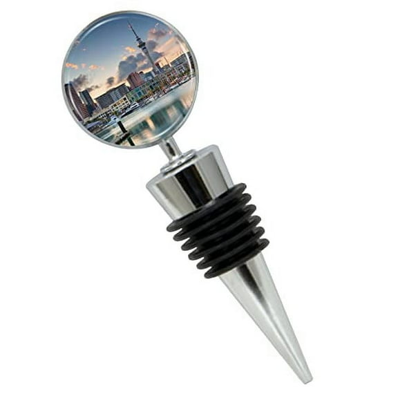 Auckland New Zealand Wine Bottle Stopper In Gift Box, Perfect For House Warming Gift