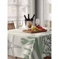 thumbnail image 6 of Sage Green Ocean Table Cloth, Coastal Grey Coral Starfish Shell Waterproof Tablecloth for Rectangle Tables, Reusable Washable Fabric Table Cover for Restaurant Kitchen Dining Tables 60"x84", 6 of 6