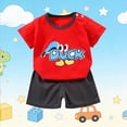 thumbnail image 5 of Bovxnpu Toddler Boys Summer Clothing Sets Kids Graphic T Shirt Shorts Short Sleeve Outfit Set, 5 of 6