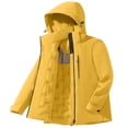 thumbnail image 2 of JOANKDMI Waterproof Ski Jacket for Women Winter Snow Coat Windproof Hooded Mountain Warm Quilted Lined Outerwear for Snowboarding Hiking Fishing Outdoor Work, 2 of 7