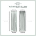 thumbnail image 3 of Exclusive Home Sateen Twill Woven Room Darkening Blackout Pinch Pleat/Hidden Tab Top Curtain Panel Pair, 96" Length, Peacoat Blue, 3 of 6
