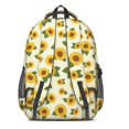 thumbnail image 3 of Sunflower and Bee Pink Pattern Cute School Backpack Bag with Padded Back and Adjustable Shoulder Straps 16.9 X 12.6 X 5.9 Inches, 3 of 5