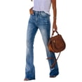 thumbnail image 2 of All Match Women Casual Jeans Female Straight Long Denim Pants, 2 of 5