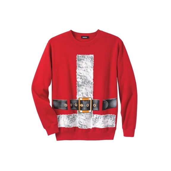 KingSize Men's Big & Tall Graphic Fleece Sweatshirt