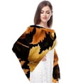 thumbnail image 4 of Thanksgiving Chic Chiffon Yarn Head Scarf - Translucent Light and Breathable Silk Chiffon Scarf for Women - 180*73 Size Elegant Fashion Accessory, 4 of 6